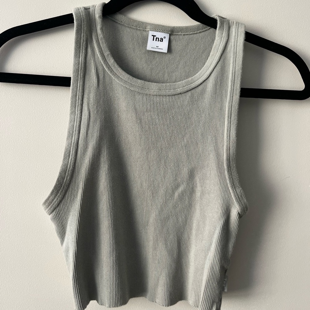 TNA green tank top